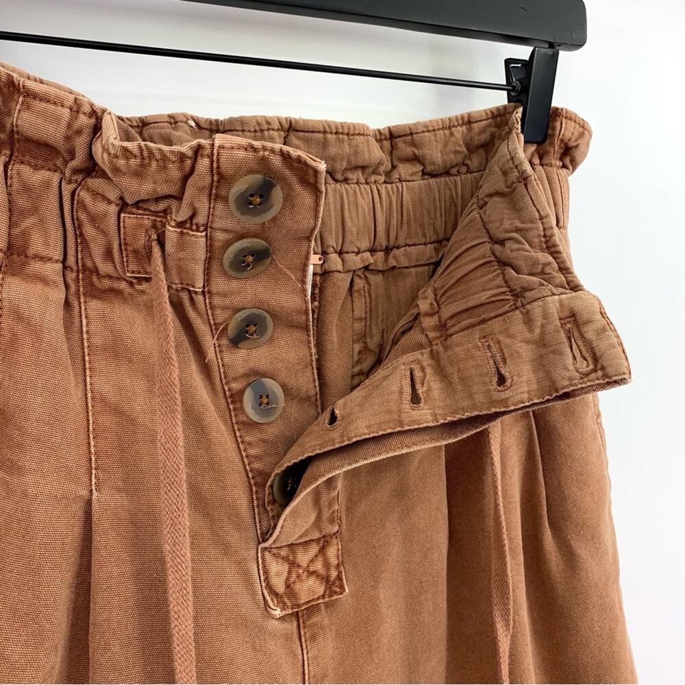 FREE PEOPLE Margate Pleated Trouser Burnt Orange XS - Picture 5 of 11